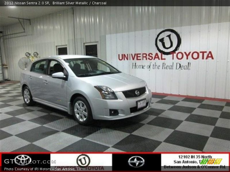 Brilliant Silver Metallic / Charcoal 2012 Nissan Sentra 2.0 SR