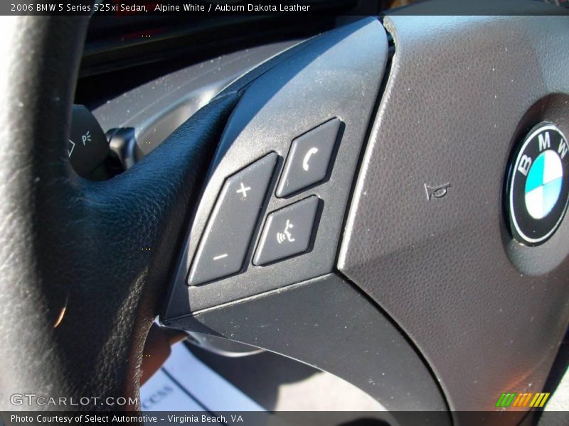 Alpine White / Auburn Dakota Leather 2006 BMW 5 Series 525xi Sedan