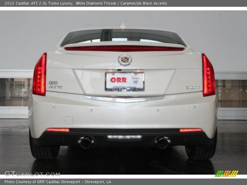 White Diamond Tricoat / Caramel/Jet Black Accents 2013 Cadillac ATS 2.0L Turbo Luxury