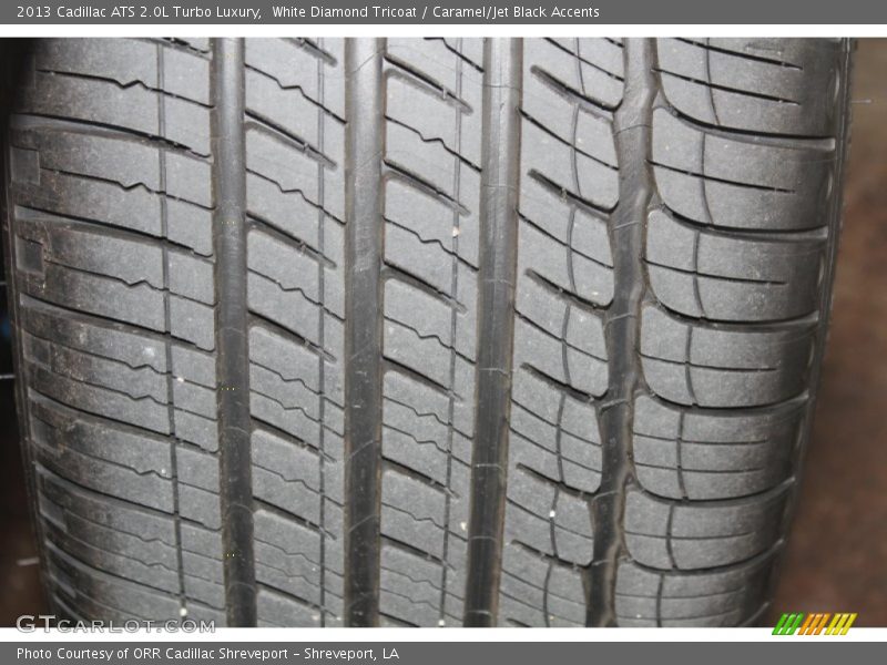White Diamond Tricoat / Caramel/Jet Black Accents 2013 Cadillac ATS 2.0L Turbo Luxury