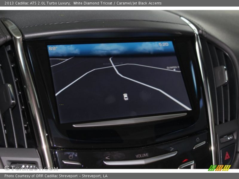 White Diamond Tricoat / Caramel/Jet Black Accents 2013 Cadillac ATS 2.0L Turbo Luxury