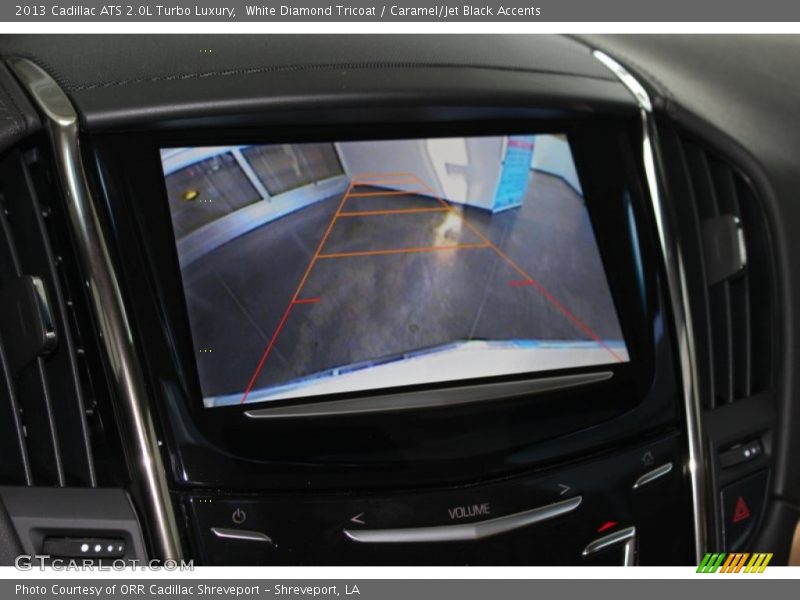 White Diamond Tricoat / Caramel/Jet Black Accents 2013 Cadillac ATS 2.0L Turbo Luxury