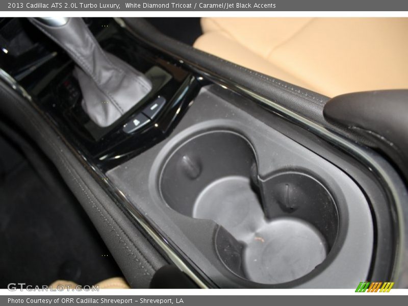 White Diamond Tricoat / Caramel/Jet Black Accents 2013 Cadillac ATS 2.0L Turbo Luxury