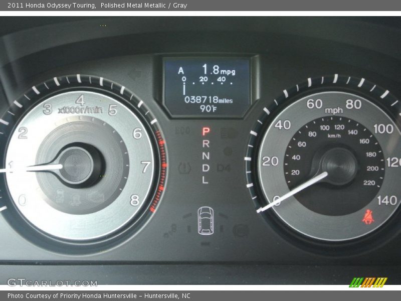 Polished Metal Metallic / Gray 2011 Honda Odyssey Touring