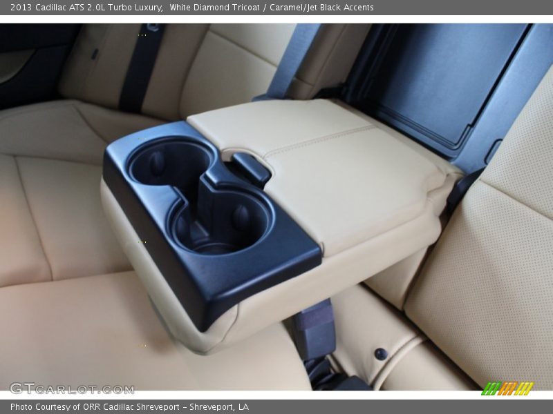 White Diamond Tricoat / Caramel/Jet Black Accents 2013 Cadillac ATS 2.0L Turbo Luxury