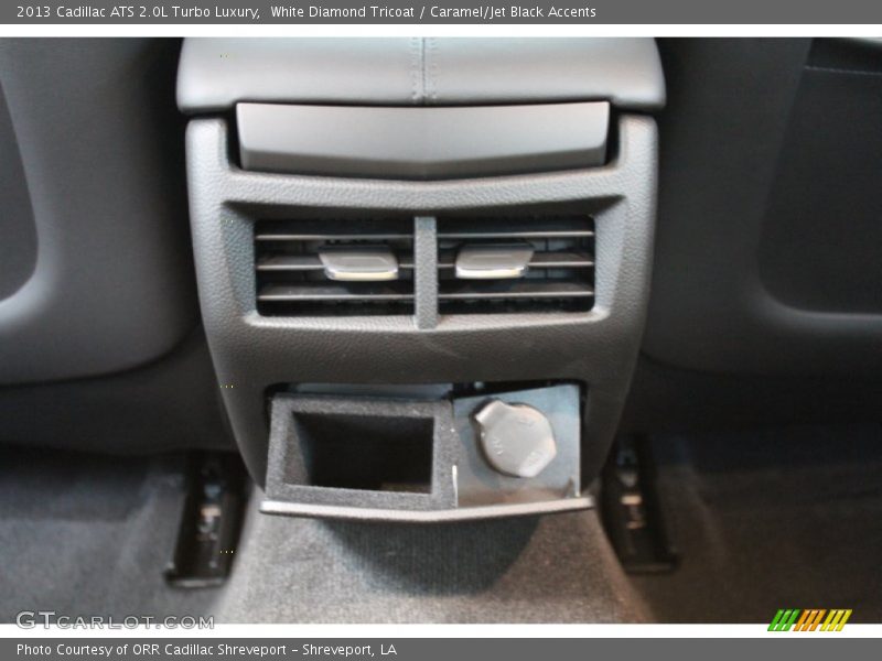 White Diamond Tricoat / Caramel/Jet Black Accents 2013 Cadillac ATS 2.0L Turbo Luxury