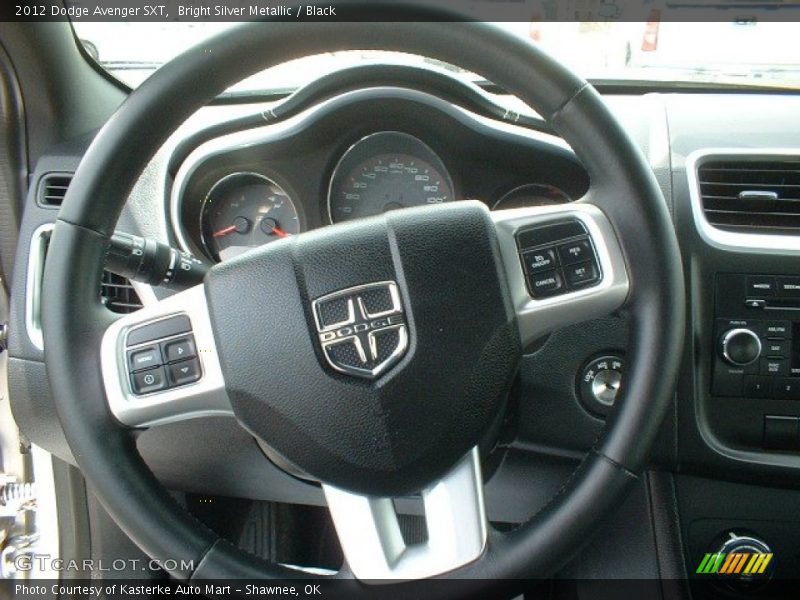 Bright Silver Metallic / Black 2012 Dodge Avenger SXT