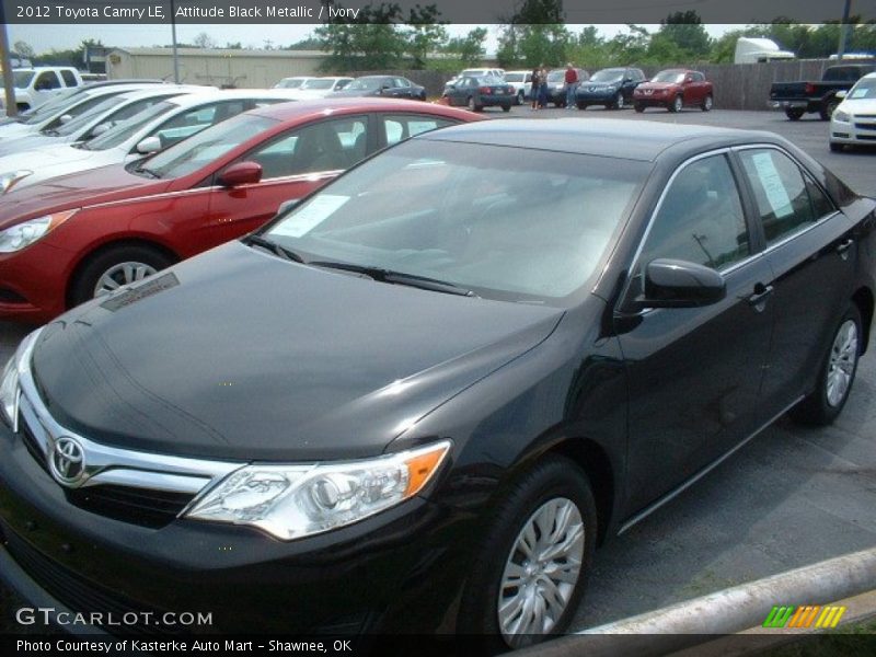Attitude Black Metallic / Ivory 2012 Toyota Camry LE