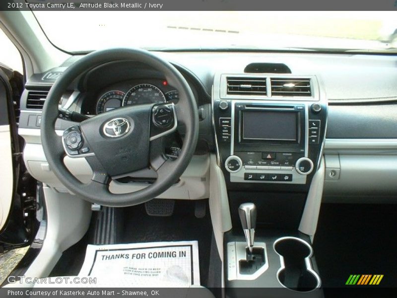 Attitude Black Metallic / Ivory 2012 Toyota Camry LE