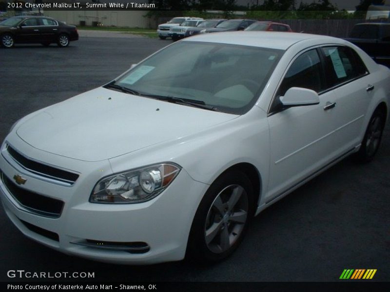 Summit White / Titanium 2012 Chevrolet Malibu LT