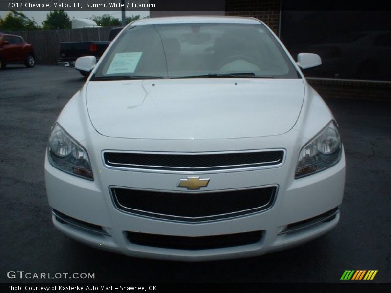Summit White / Titanium 2012 Chevrolet Malibu LT