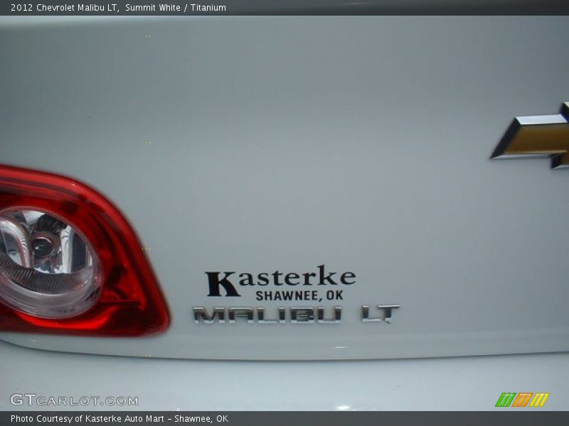 Summit White / Titanium 2012 Chevrolet Malibu LT