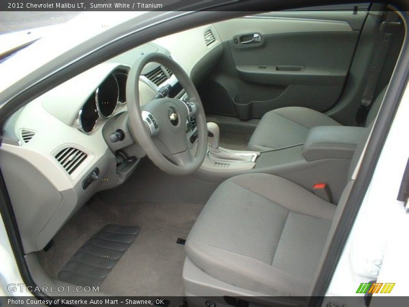 Summit White / Titanium 2012 Chevrolet Malibu LT