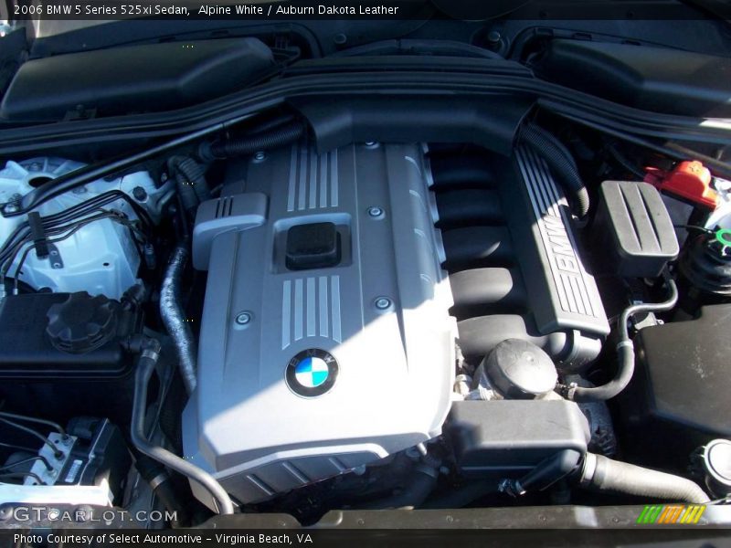 Alpine White / Auburn Dakota Leather 2006 BMW 5 Series 525xi Sedan