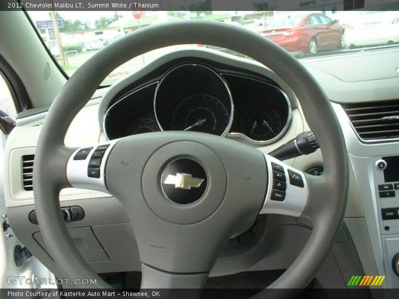 Summit White / Titanium 2012 Chevrolet Malibu LT