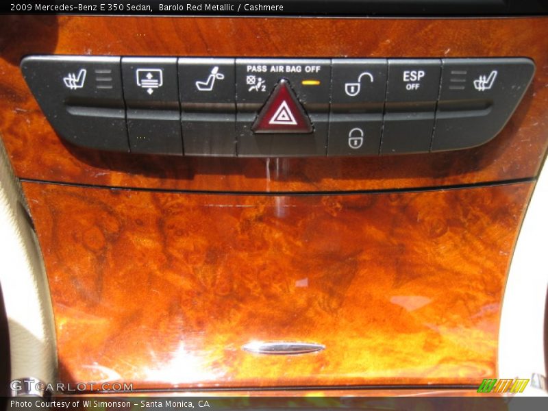 Barolo Red Metallic / Cashmere 2009 Mercedes-Benz E 350 Sedan