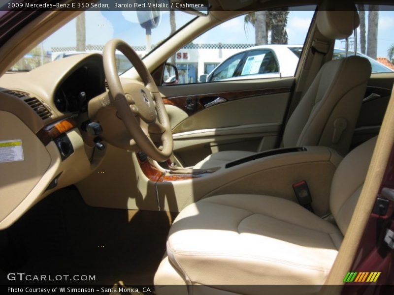 Barolo Red Metallic / Cashmere 2009 Mercedes-Benz E 350 Sedan