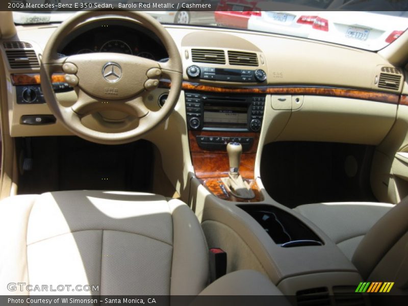 Barolo Red Metallic / Cashmere 2009 Mercedes-Benz E 350 Sedan