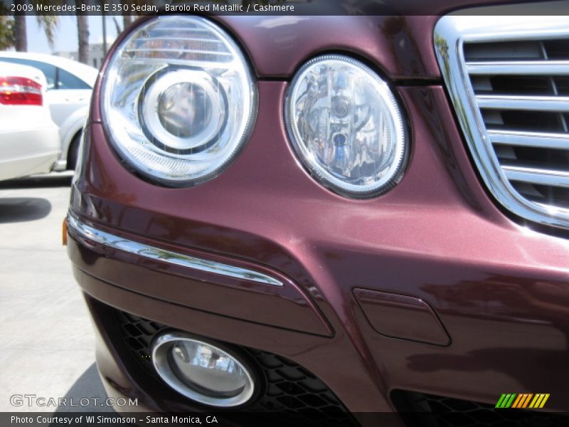 Barolo Red Metallic / Cashmere 2009 Mercedes-Benz E 350 Sedan