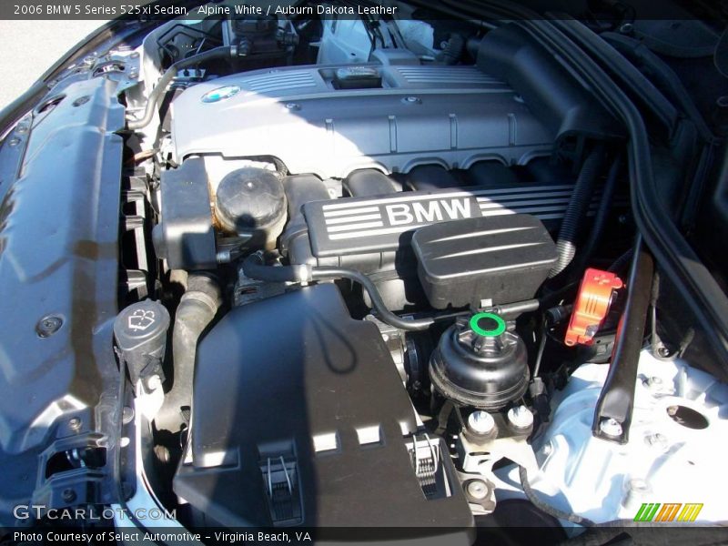 Alpine White / Auburn Dakota Leather 2006 BMW 5 Series 525xi Sedan
