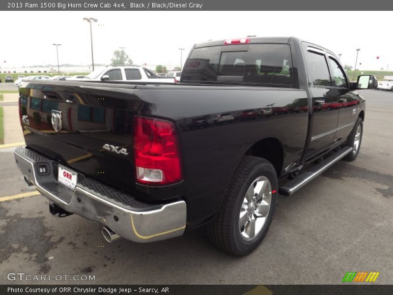 Black / Black/Diesel Gray 2013 Ram 1500 Big Horn Crew Cab 4x4