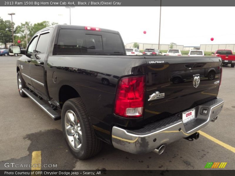 Black / Black/Diesel Gray 2013 Ram 1500 Big Horn Crew Cab 4x4