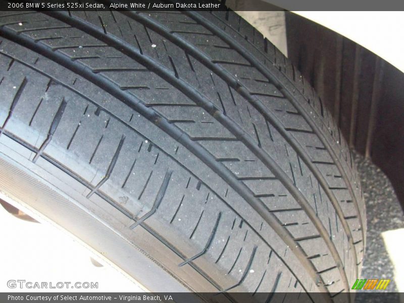 Alpine White / Auburn Dakota Leather 2006 BMW 5 Series 525xi Sedan