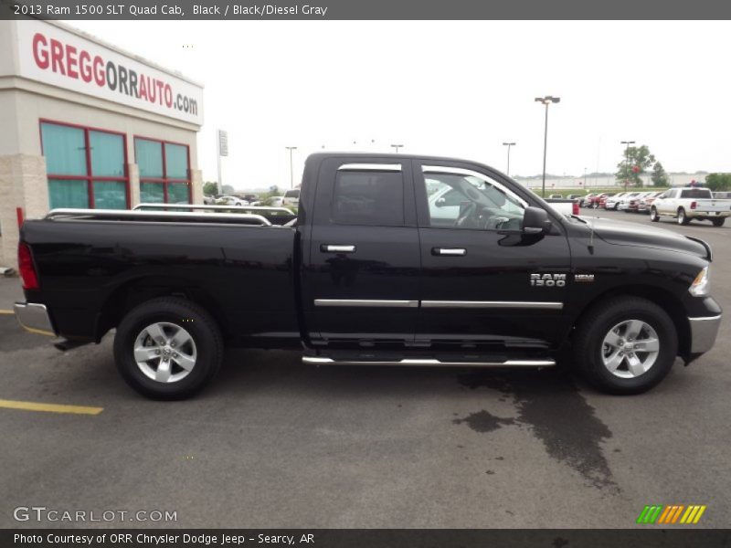 Black / Black/Diesel Gray 2013 Ram 1500 SLT Quad Cab