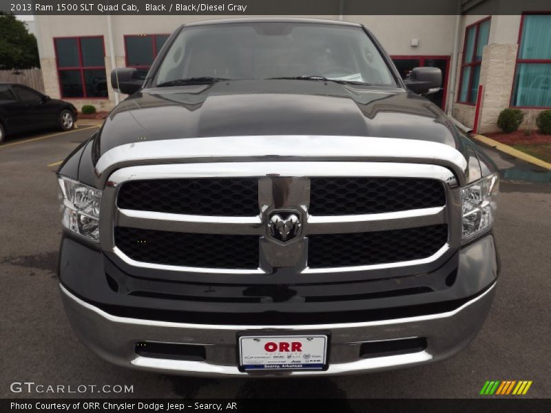 Black / Black/Diesel Gray 2013 Ram 1500 SLT Quad Cab
