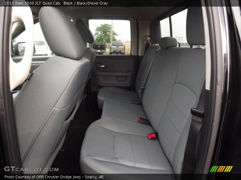 Black / Black/Diesel Gray 2013 Ram 1500 SLT Quad Cab