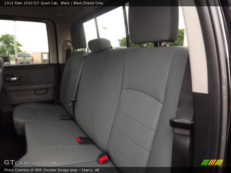 Black / Black/Diesel Gray 2013 Ram 1500 SLT Quad Cab