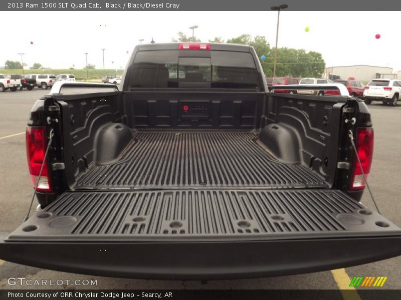 Black / Black/Diesel Gray 2013 Ram 1500 SLT Quad Cab