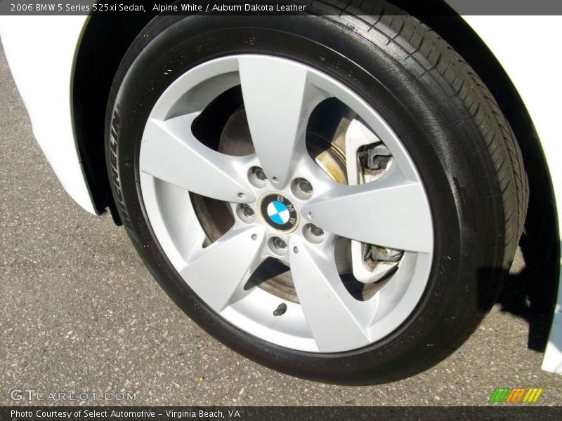 Alpine White / Auburn Dakota Leather 2006 BMW 5 Series 525xi Sedan
