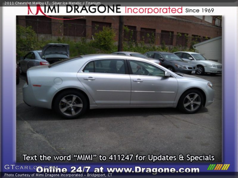 Silver Ice Metallic / Titanium 2011 Chevrolet Malibu LT