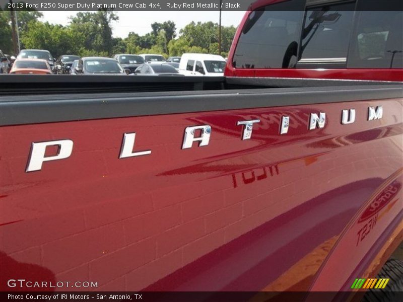 Ruby Red Metallic / Black 2013 Ford F250 Super Duty Platinum Crew Cab 4x4