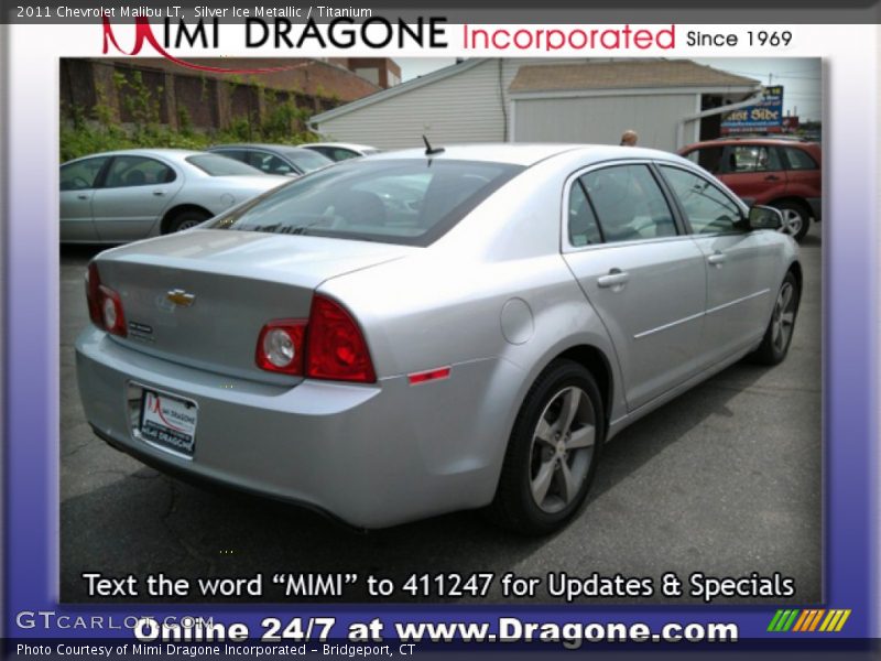 Silver Ice Metallic / Titanium 2011 Chevrolet Malibu LT