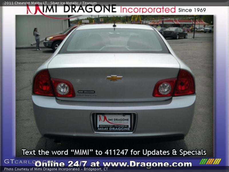 Silver Ice Metallic / Titanium 2011 Chevrolet Malibu LT