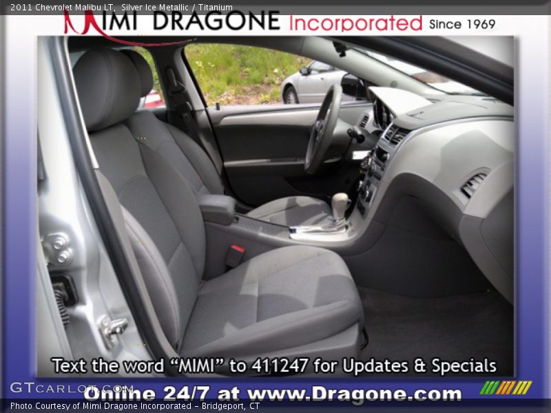 Silver Ice Metallic / Titanium 2011 Chevrolet Malibu LT
