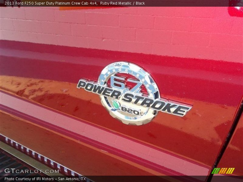 Ruby Red Metallic / Black 2013 Ford F250 Super Duty Platinum Crew Cab 4x4
