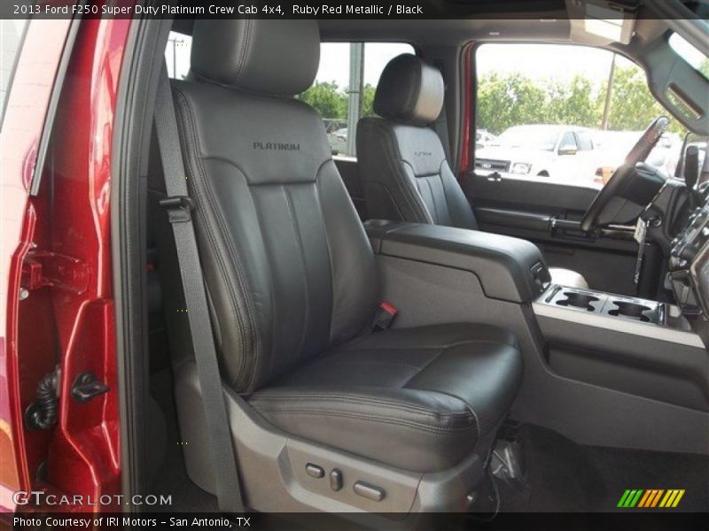 Ruby Red Metallic / Black 2013 Ford F250 Super Duty Platinum Crew Cab 4x4