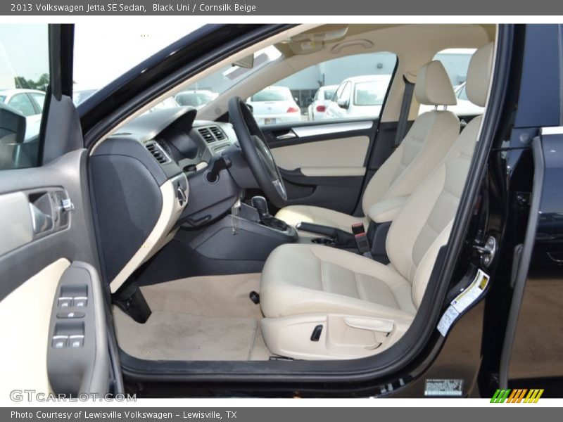 Black Uni / Cornsilk Beige 2013 Volkswagen Jetta SE Sedan