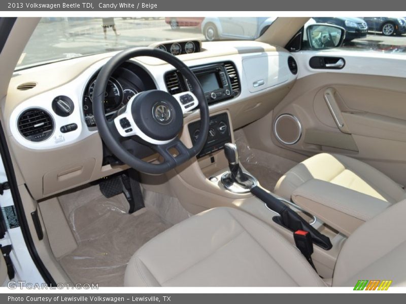 Candy White / Beige 2013 Volkswagen Beetle TDI