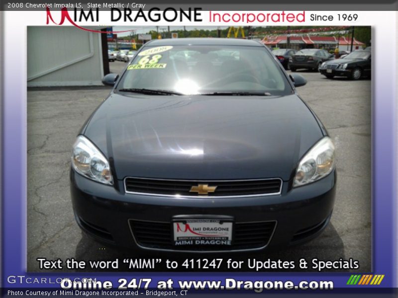 Slate Metallic / Gray 2008 Chevrolet Impala LS