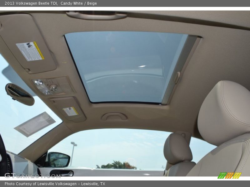 Candy White / Beige 2013 Volkswagen Beetle TDI