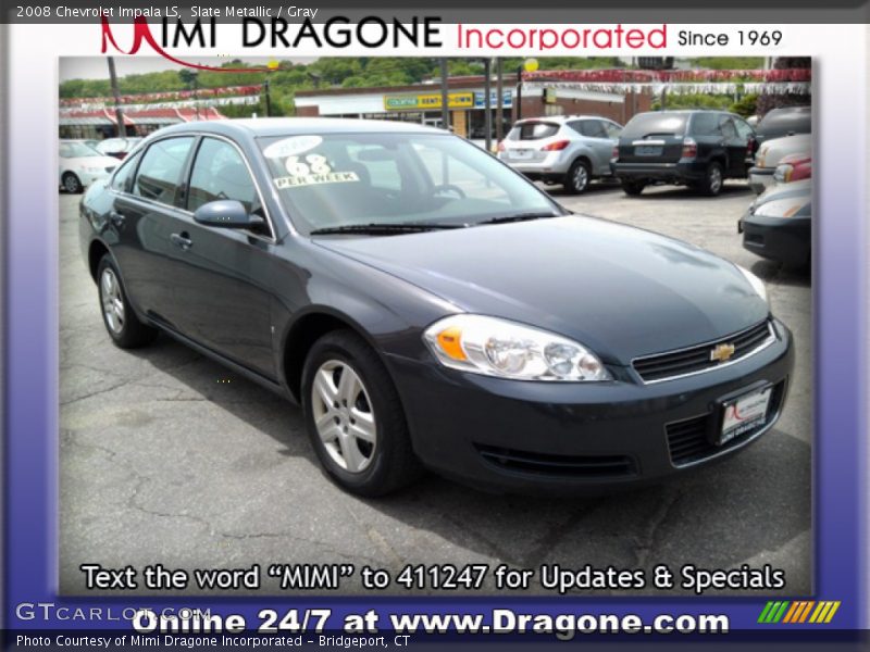 Slate Metallic / Gray 2008 Chevrolet Impala LS