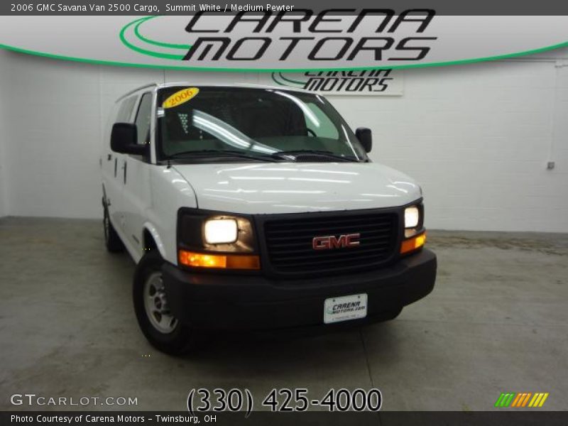 Summit White / Medium Pewter 2006 GMC Savana Van 2500 Cargo