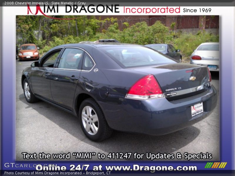 Slate Metallic / Gray 2008 Chevrolet Impala LS