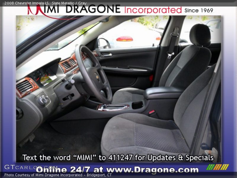 Slate Metallic / Gray 2008 Chevrolet Impala LS