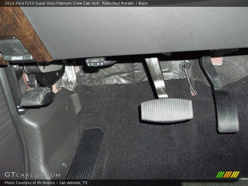 Ruby Red Metallic / Black 2013 Ford F250 Super Duty Platinum Crew Cab 4x4
