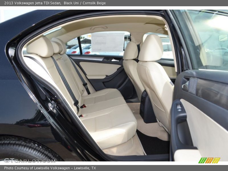 Black Uni / Cornsilk Beige 2013 Volkswagen Jetta TDI Sedan